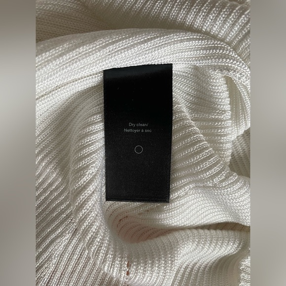 Rag & Bone Priya Crewneck Knit Tank in White with Black Trim Size M - Picture 11 of 12